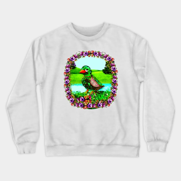 Funny Bird Crewneck Sweatshirt by KC Morcom aka KCM Gems n Bling aka KCM Inspirations